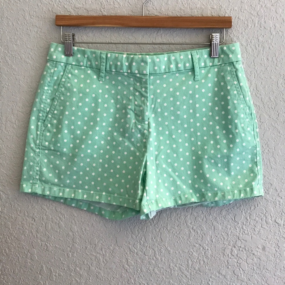 ELLE Mint Green with White Polka Dot Shorts